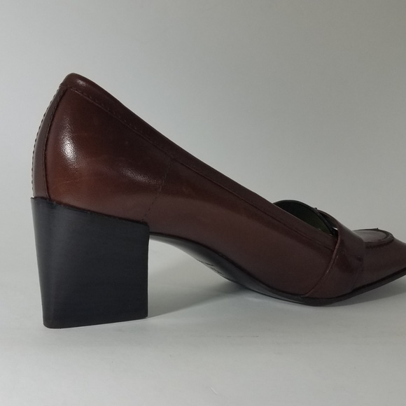 SOLD DIFFNT SITE MIU MIU Prada Heeled Logo Loafers - Picture 7 of 8